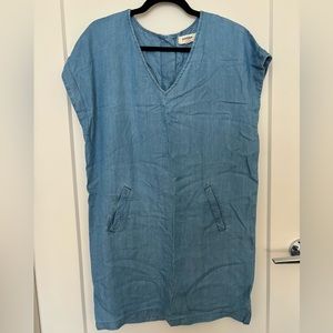 Chambray Shift Dress